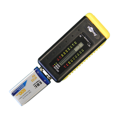 Batteritester tester 9volts batteri med LCD display